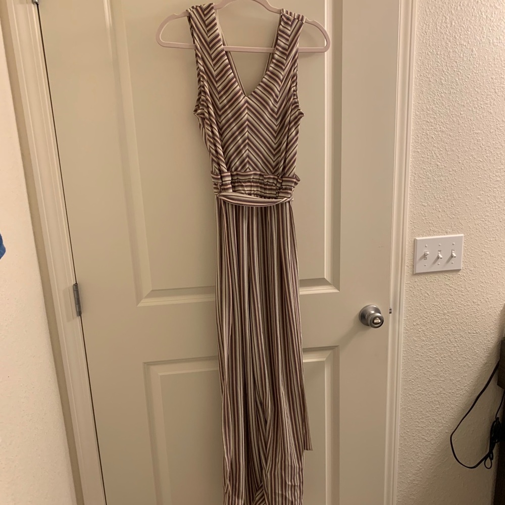 Striped jumpsuit
